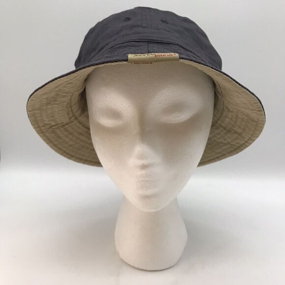 Levi Strauss Signature Reversible Khaki & Navy Bucket Hat OSFM Fishing Beach Cap - Picture 2 of 12